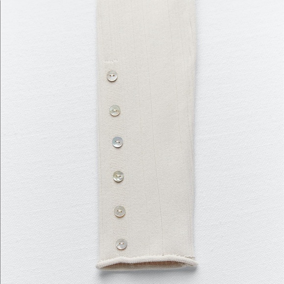 ZARA Cropped Knit Top - Picture 10 of 12